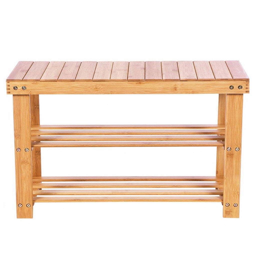 EKKIO 2-Tiers Bamboo Bench 70cm EK-BB-100-DH