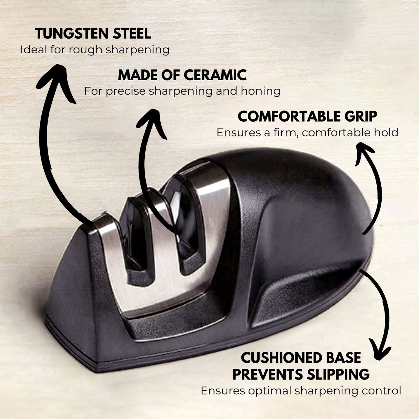 GOMINIMO 17 Piece Kitchen Knife Set with Acrylic Knife Block (Black and Transparent) GO-KKS-100-RC