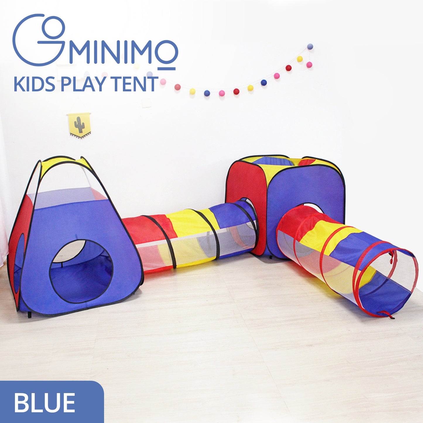 GOMINIMO 4 in 1 Mix Color Style Kids Play Tent GO-KT-113-LK