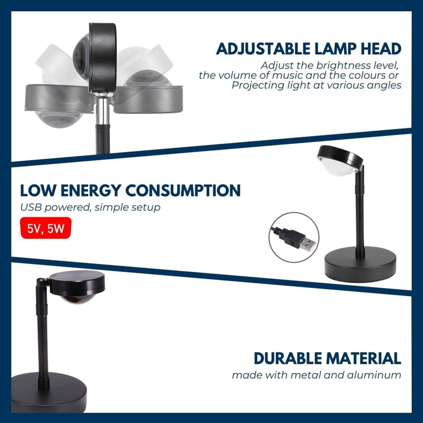 GOMINIMO Sunset Projection Lamp (Sunset) LT-LP-101-GT