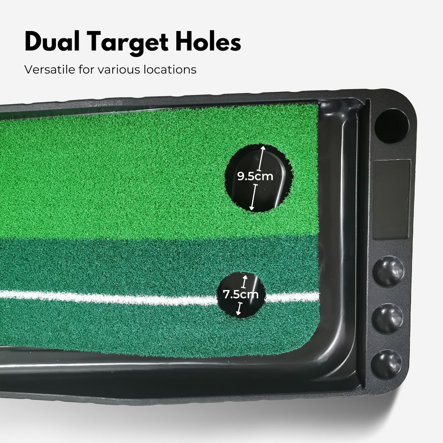 VERPEAK 3M Golf Putting Practice Mat (Green) VP-GM-100-QZ