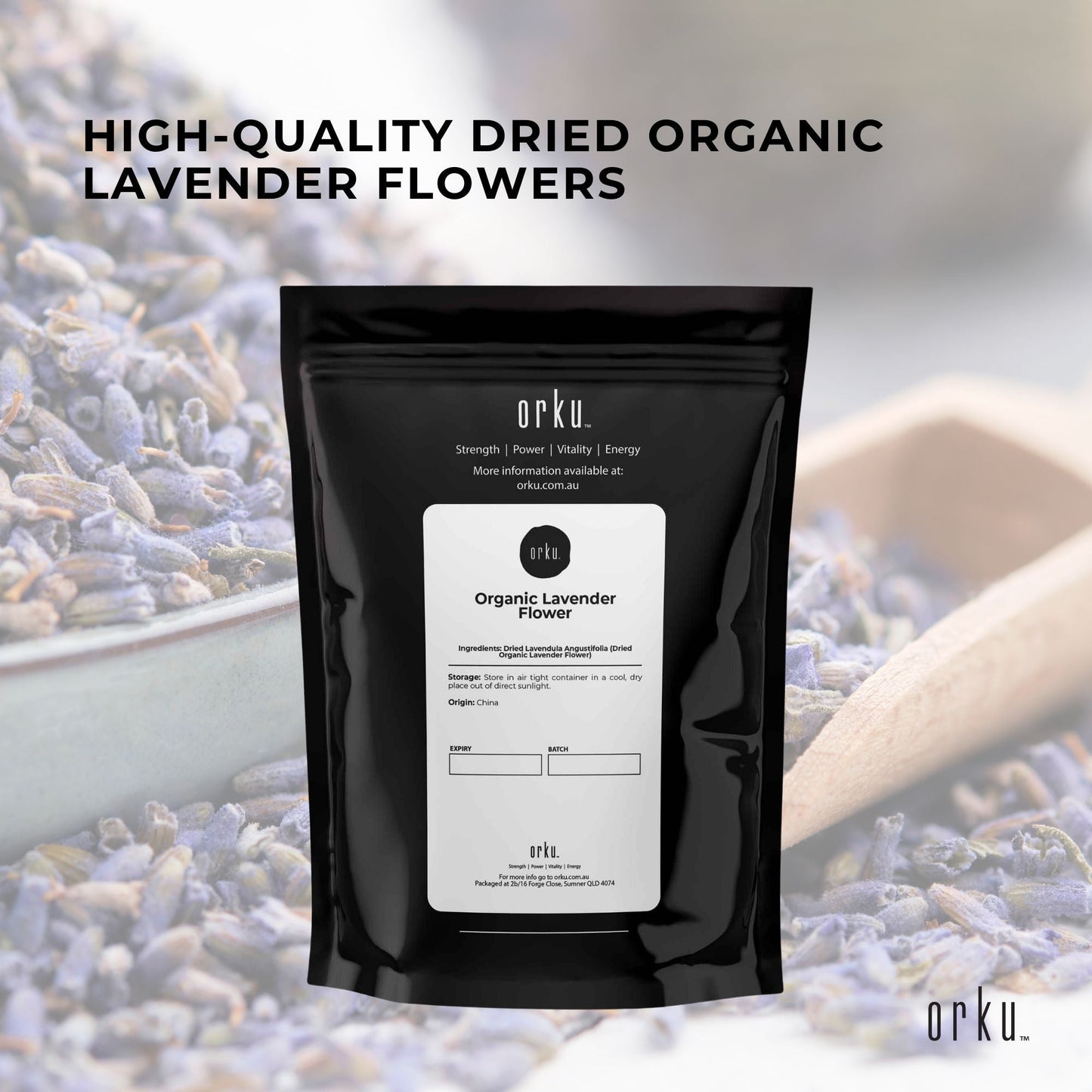 100g Organic Lavender Flower - Dried Fragrant Lavendula Angustifolia