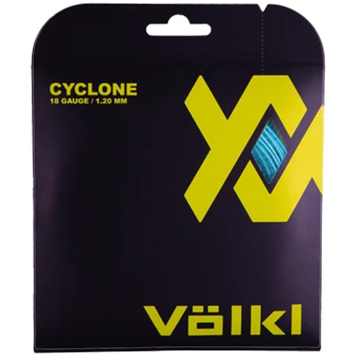 1 Pack Volkl Cyclone Tour 18g/1.20mm Tennis Racquet Strings - Neon Blue