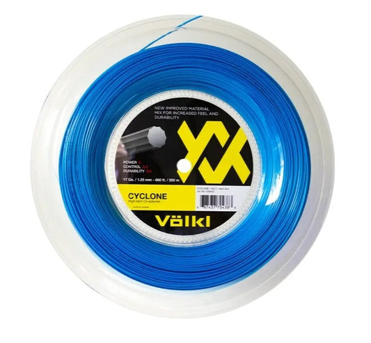 Volkl Cyclone Tennis String Reel 16g/1.30mm 200m in Neon Blue