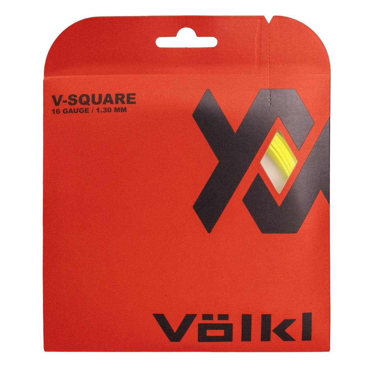 Volkl V-Square Tennis String 16g 1.30mm 12m Set in Neon Yellow