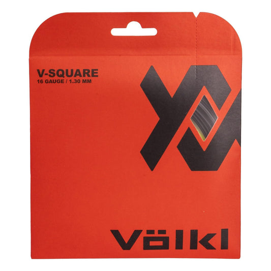 Volkl V-Square Tennis String Co-Polymer Spin 16g 1.30mm 12m Set in Black