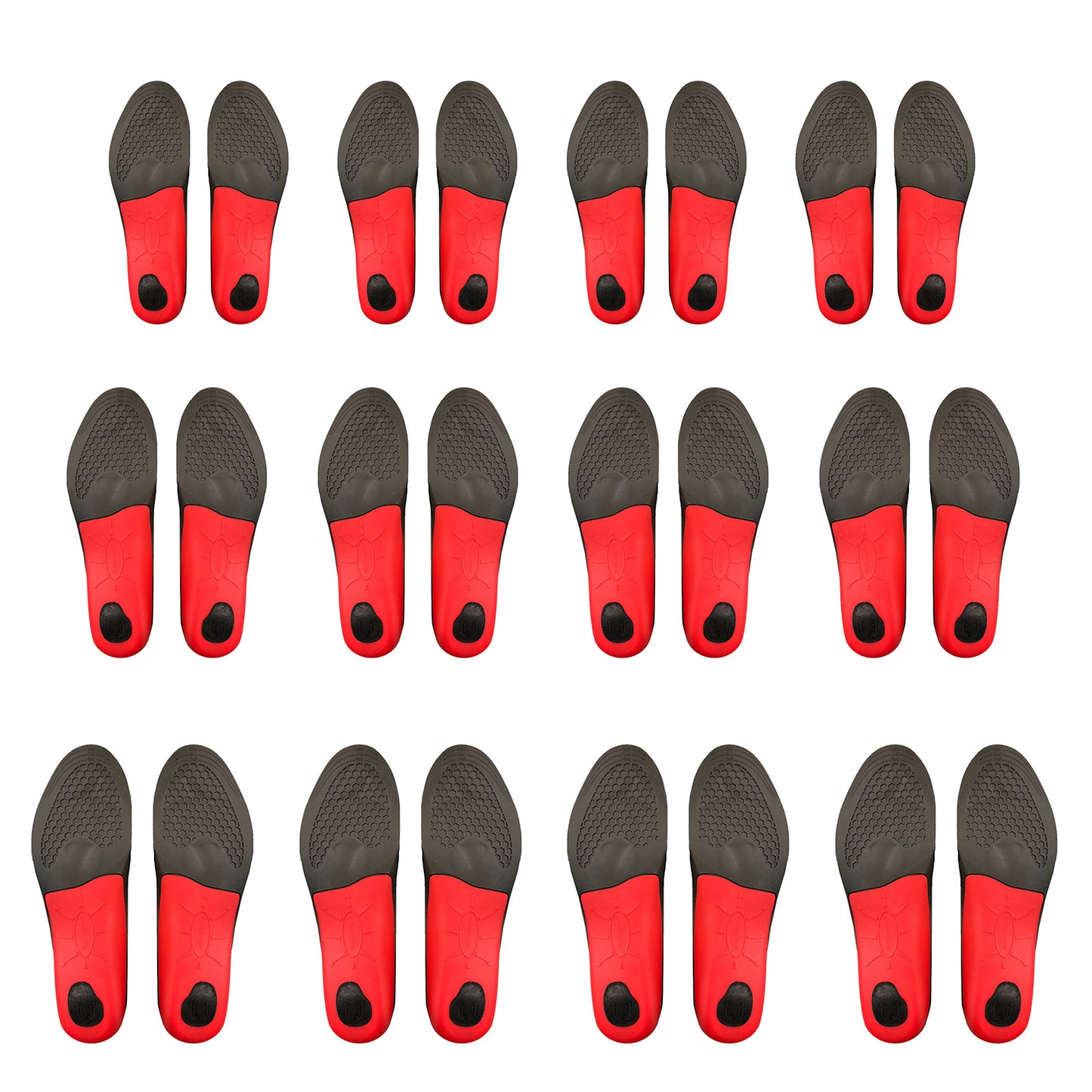 4X Set Full Whole Insoles Shoe Inserts 3-Size Combo Arch Support Foot Pads