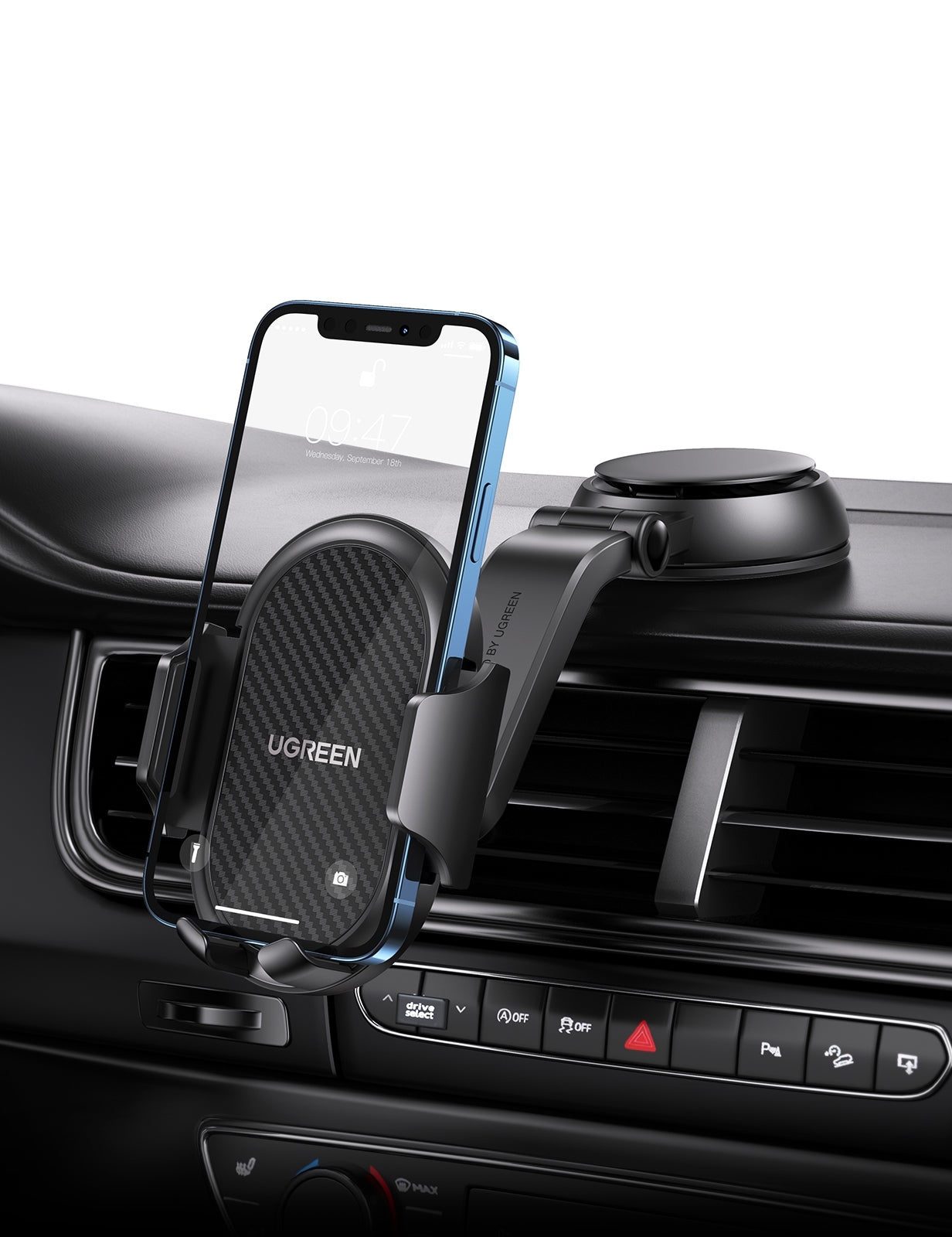 UGREEN 20473 Waterfall-Shaped Suction Cup Phone Mount