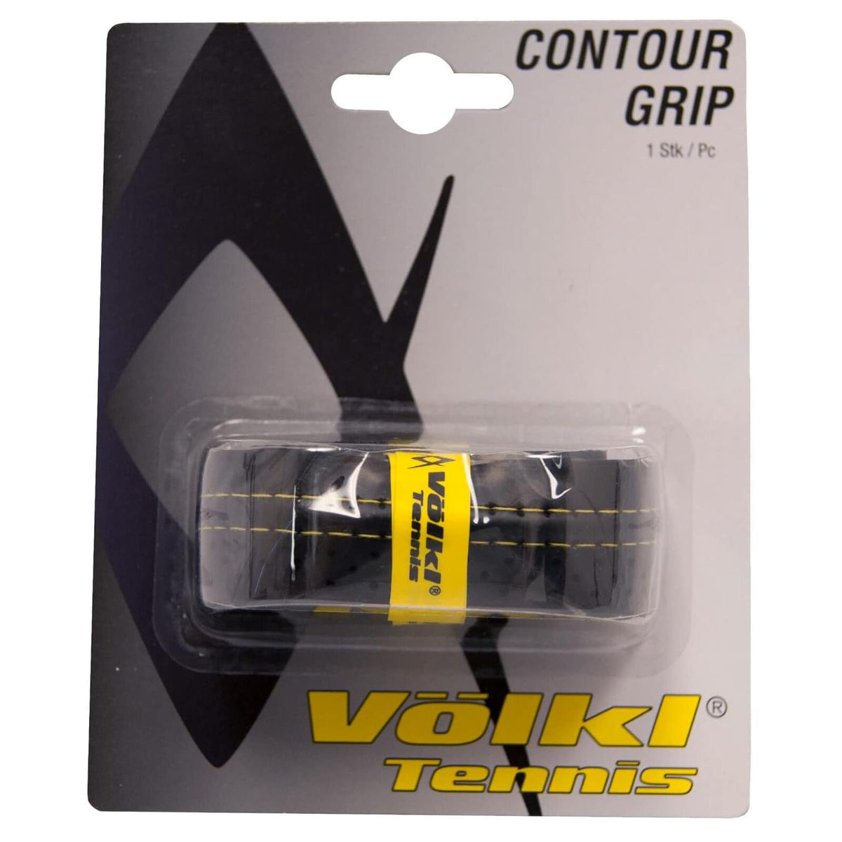 Volkl Contour Tennis Replacement Grip Racquet Handle Wrap in Black