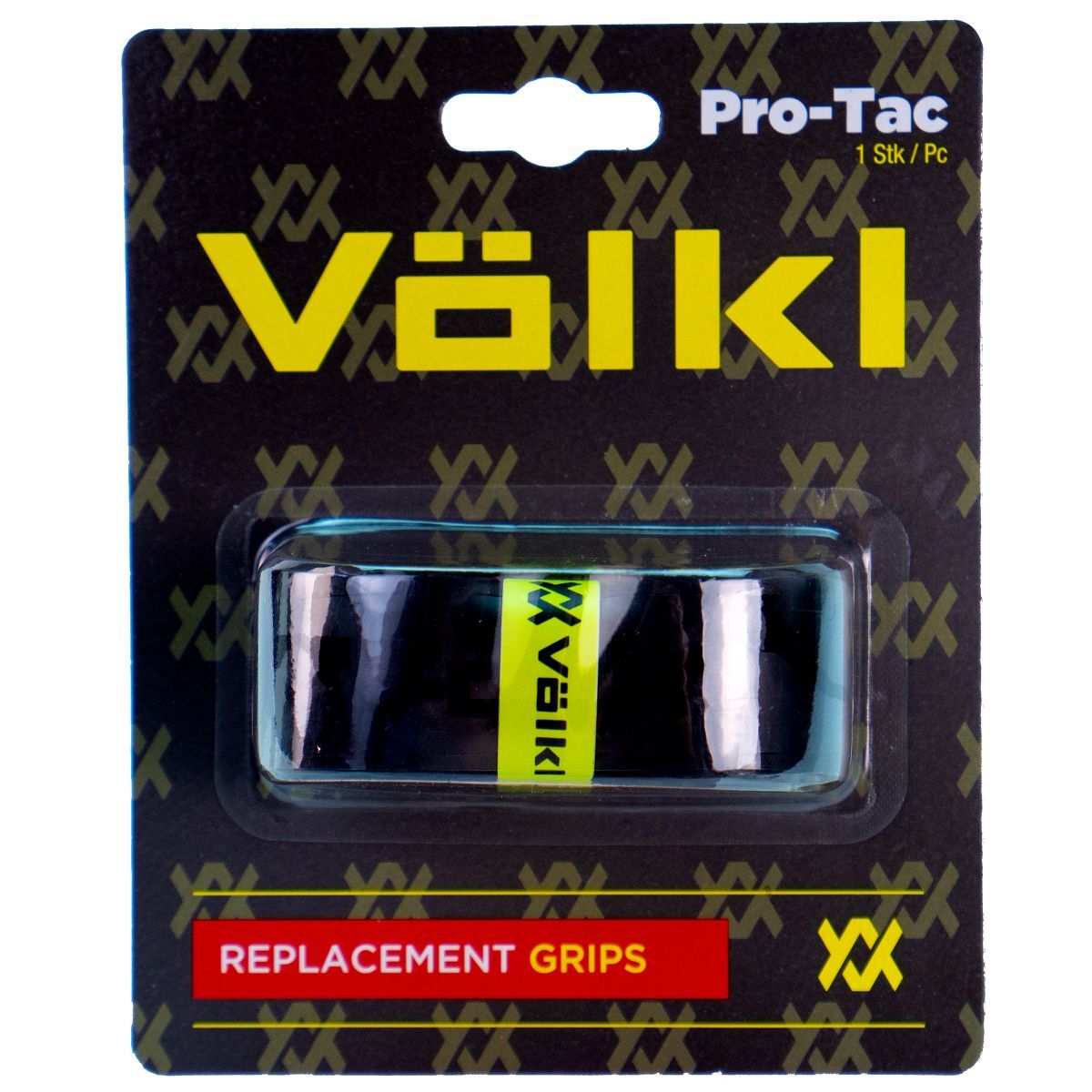 Volkl Pro Tac Replacement Grip w/ Extra Tac & Hold in Black
