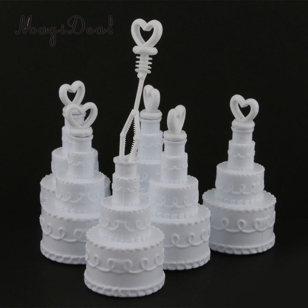 20 Pack Mini Wedding Cake Bubble Bottles send off wedding favors custom party favors