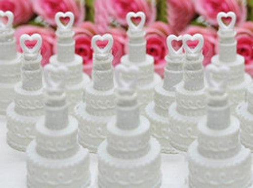 20 Pack Mini Wedding Cake Bubble Bottles send off wedding favors custom party favors