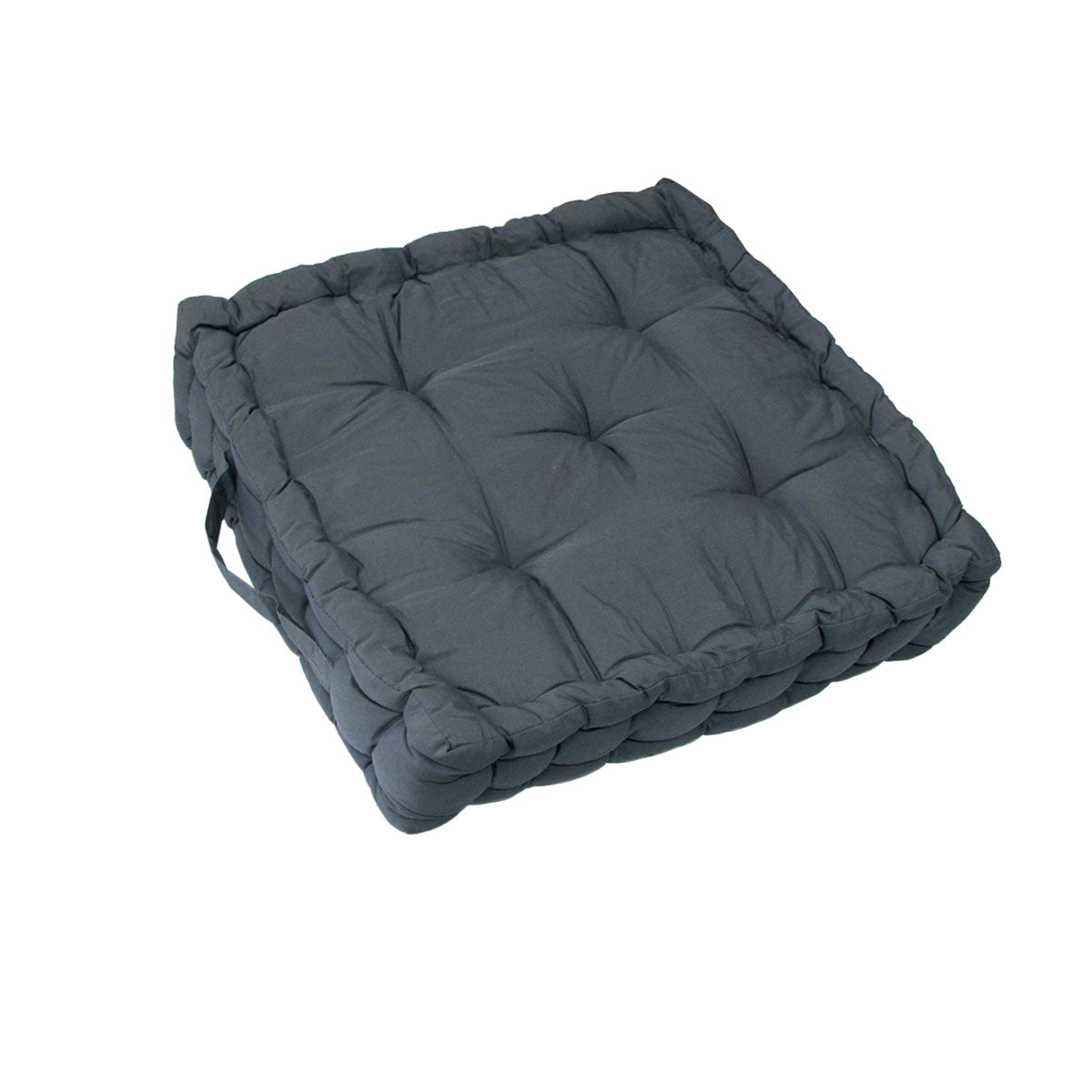 Grey Floor Box Cushion Pad (40 x 40+ 8cm) – Versatile Comfort & Understated Style