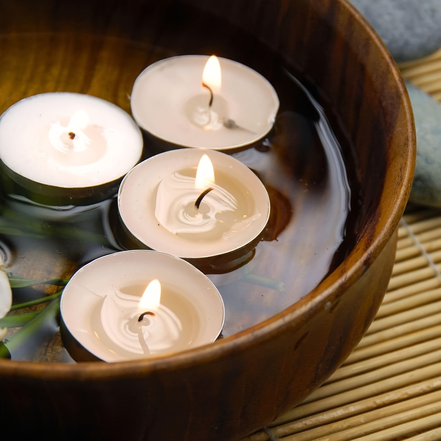 400pcs TEA LIGHT CANDLES 9 Hour Burn Tealight Wedding Smokeless Crystal Wax BULK