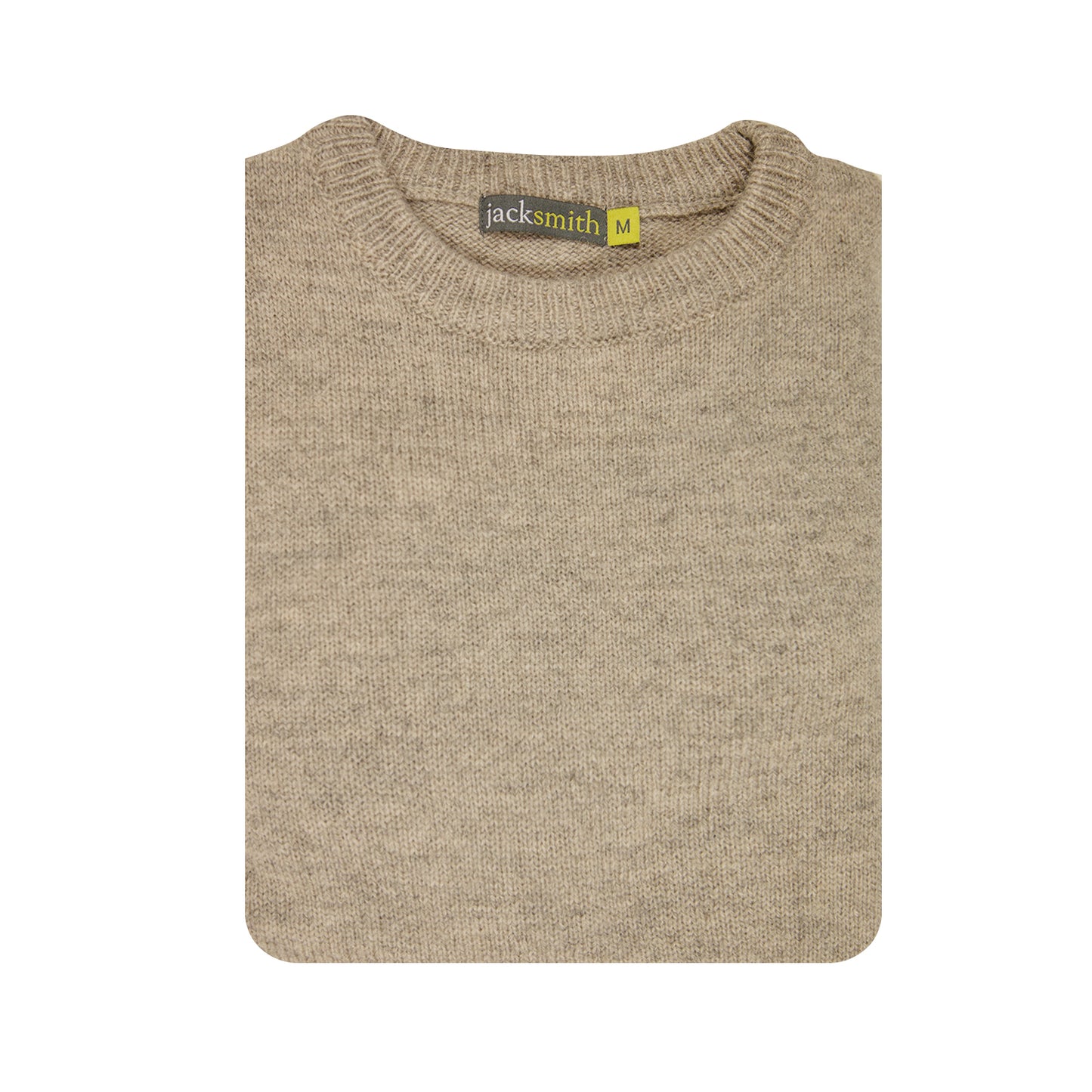 100% SHETLAND WOOL CREW Round Neck Knit JUMPER Pullover Mens Sweater Knitted - Beige (03) - XXL