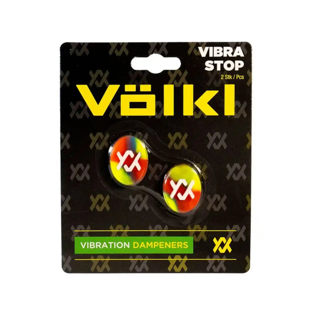 2x Volkl Vibra Stop Tennis Racquet Vibration Dampeners in Rainbow