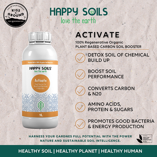 500MLHappy Soils Activate - Carbon & Microbe Booster