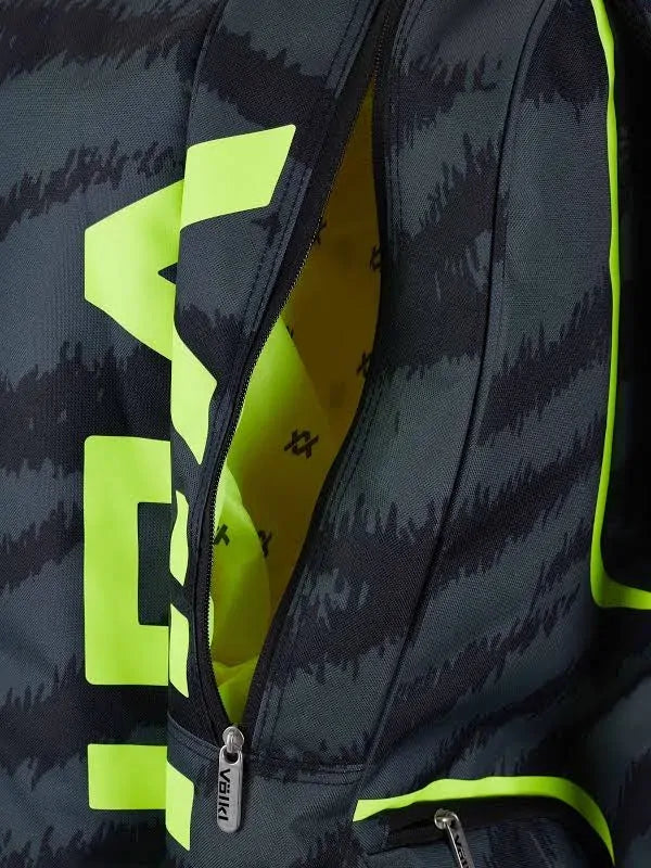 Volkl Zebra Combi Tennis Bag (Fits 6 - 9 Racquet Bag) Black/Neon Yellow