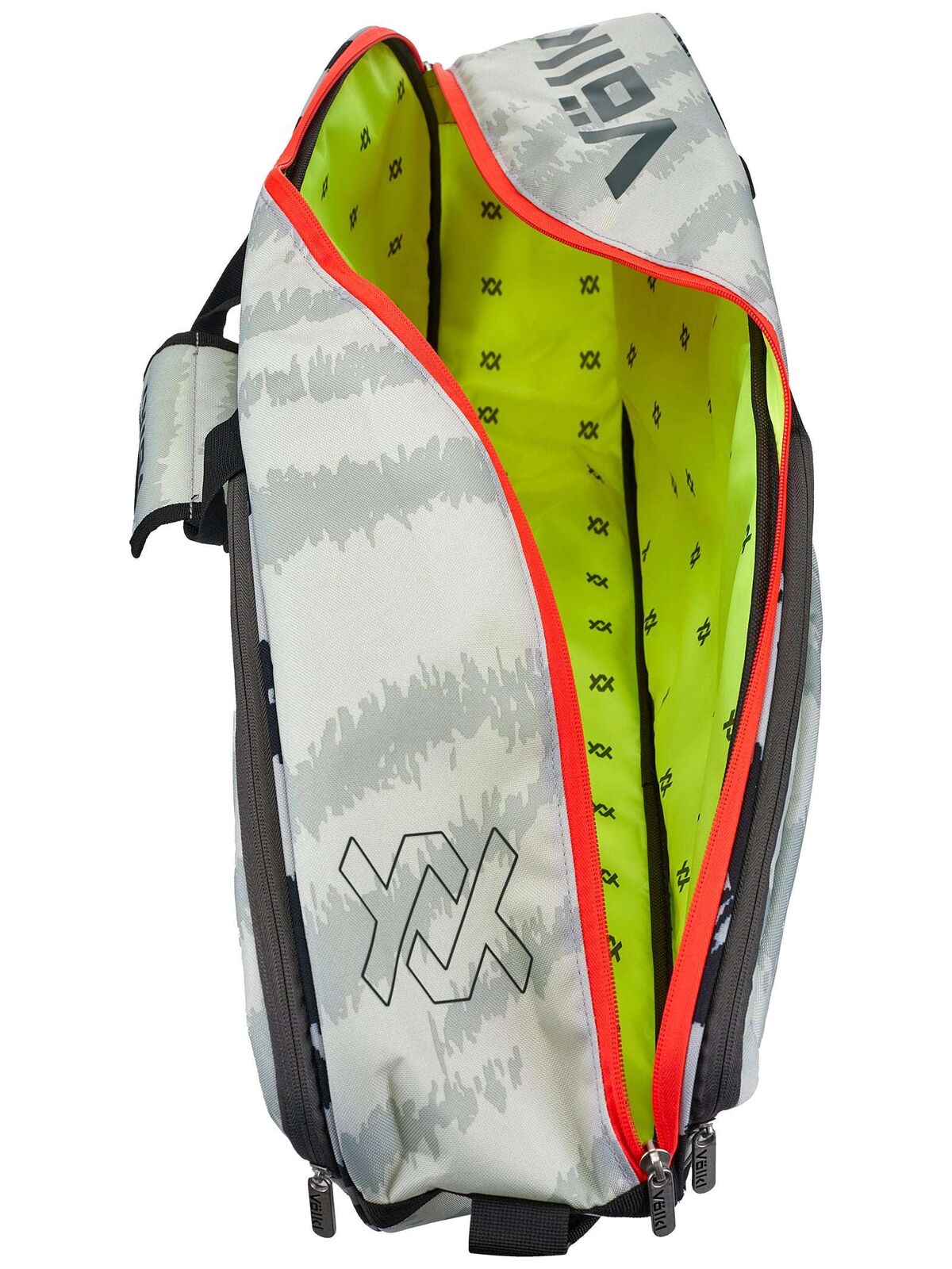 Volkl Zebra Pro Tennis Bag (Fits 3-5 Racquets) in White/Black