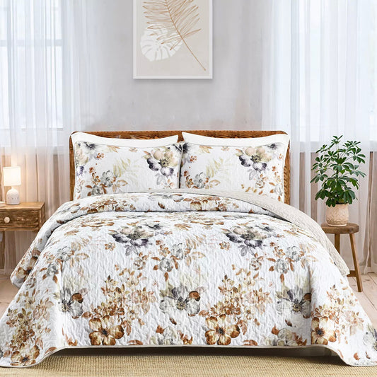 Zen Quilted bedspread and pillowcovers set: Find Your Inner Peace - Queen size