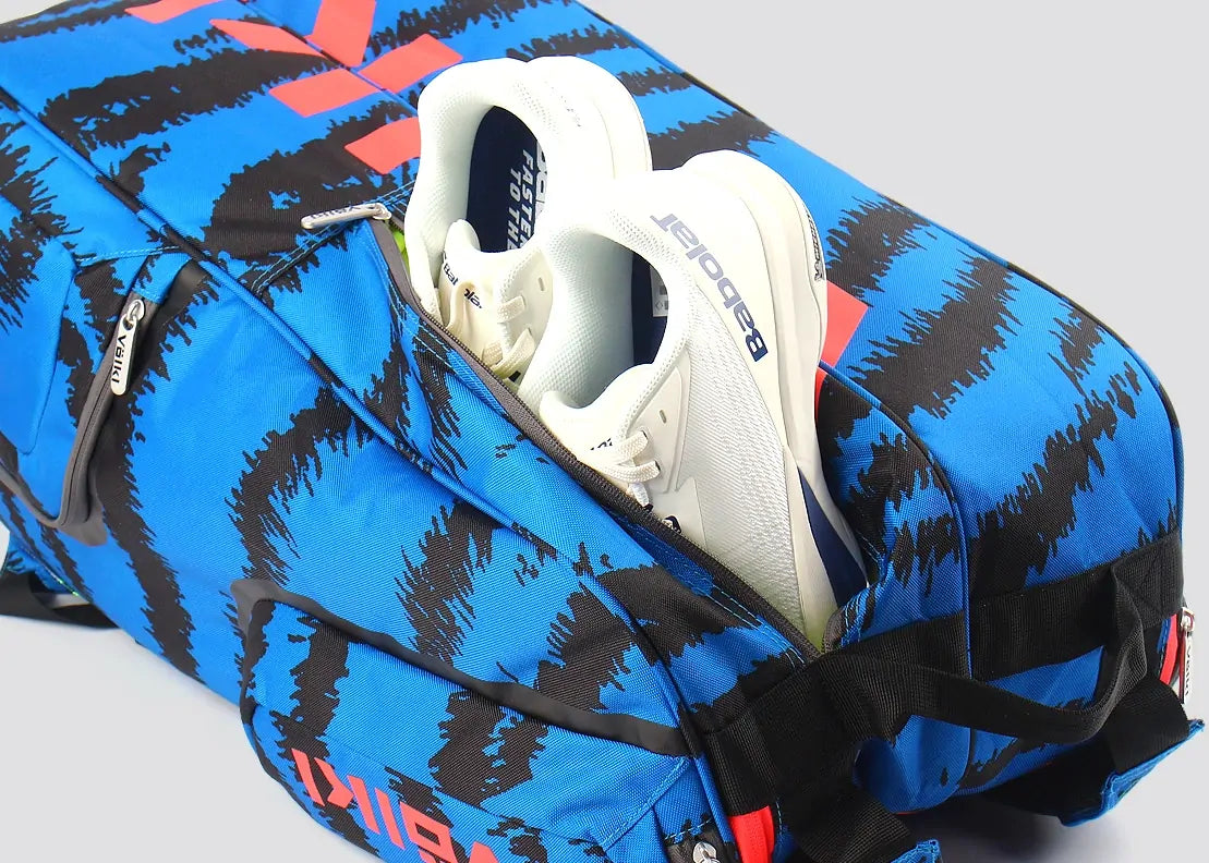 Volkl Zebra Combi Tennis Bag (Fits 6 - 9 Racquets) - Blue