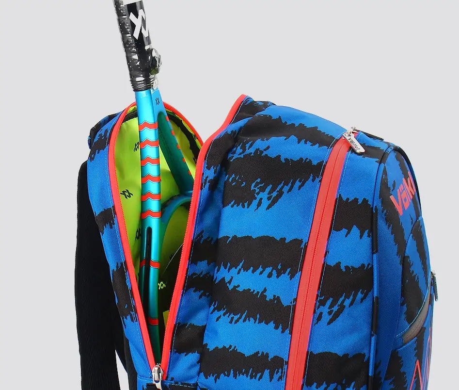 Volkl Zebra Large Backpack Tennis Badminton Racket Sports Bag in Blue