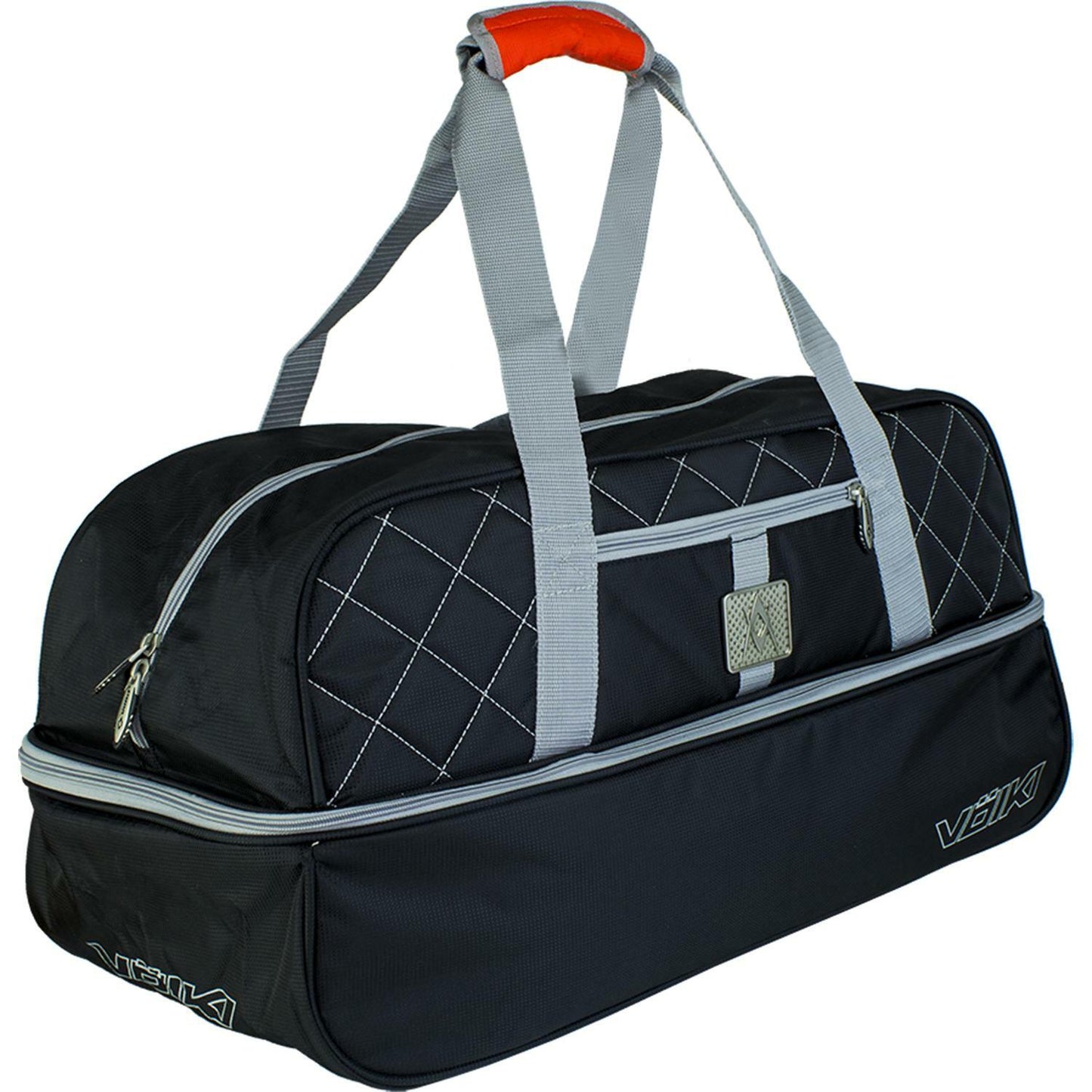 Volkl Duffle Tennis Bag Duffel Travel Sports Gym - Black/Silver-0