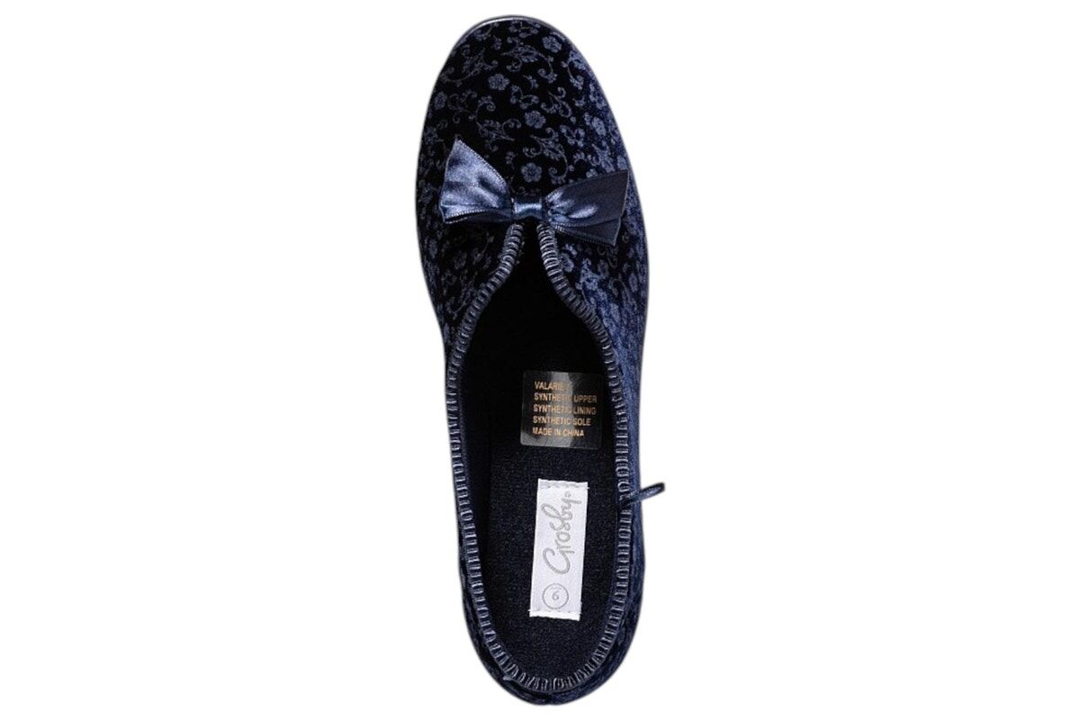 Grosby Womens Valerie 2 Comfortable Printed Indoor Slippers Navy