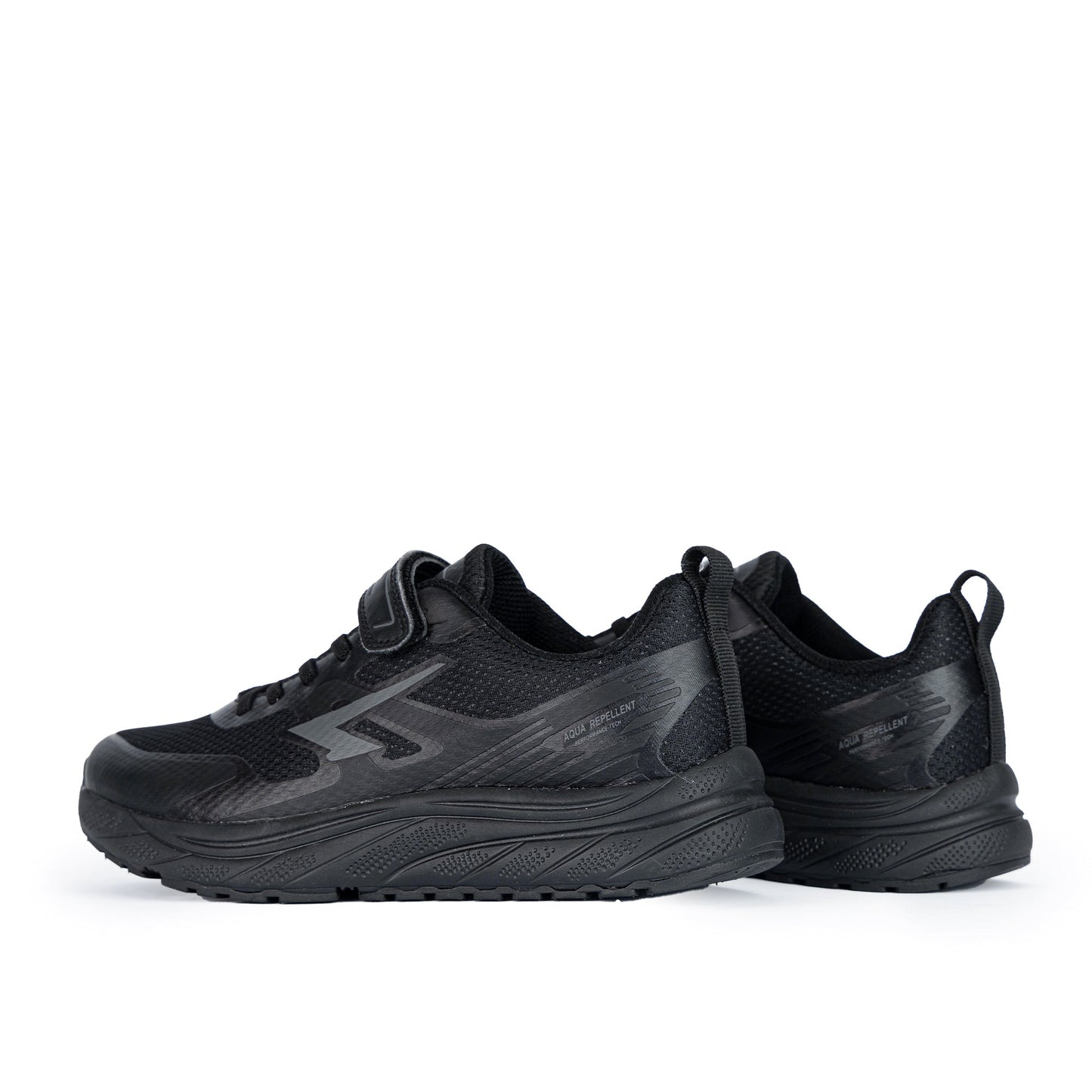 Vario Junior V Strap Runners - Black/Black-2