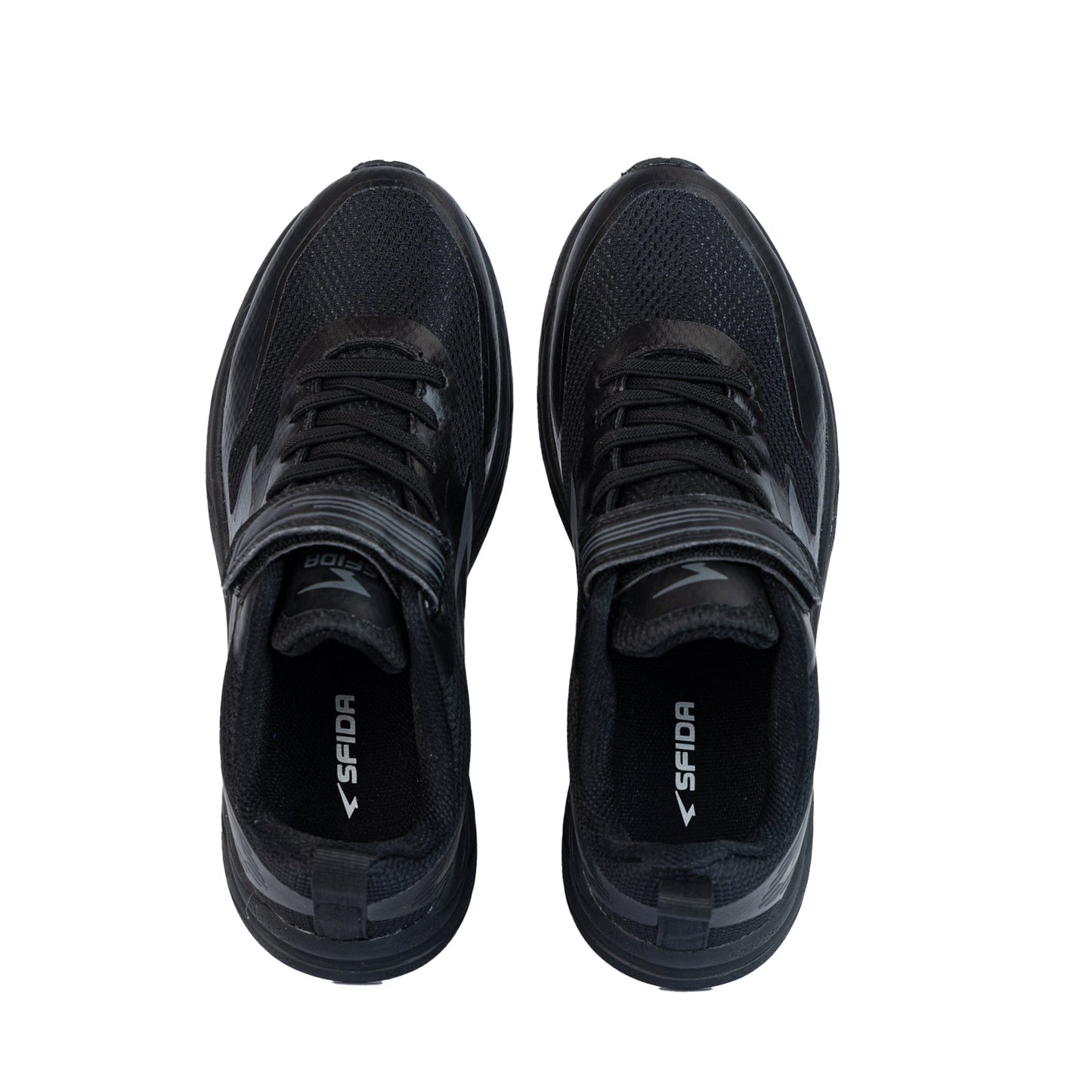 Vario Junior V Strap Runners - Black/Black-4