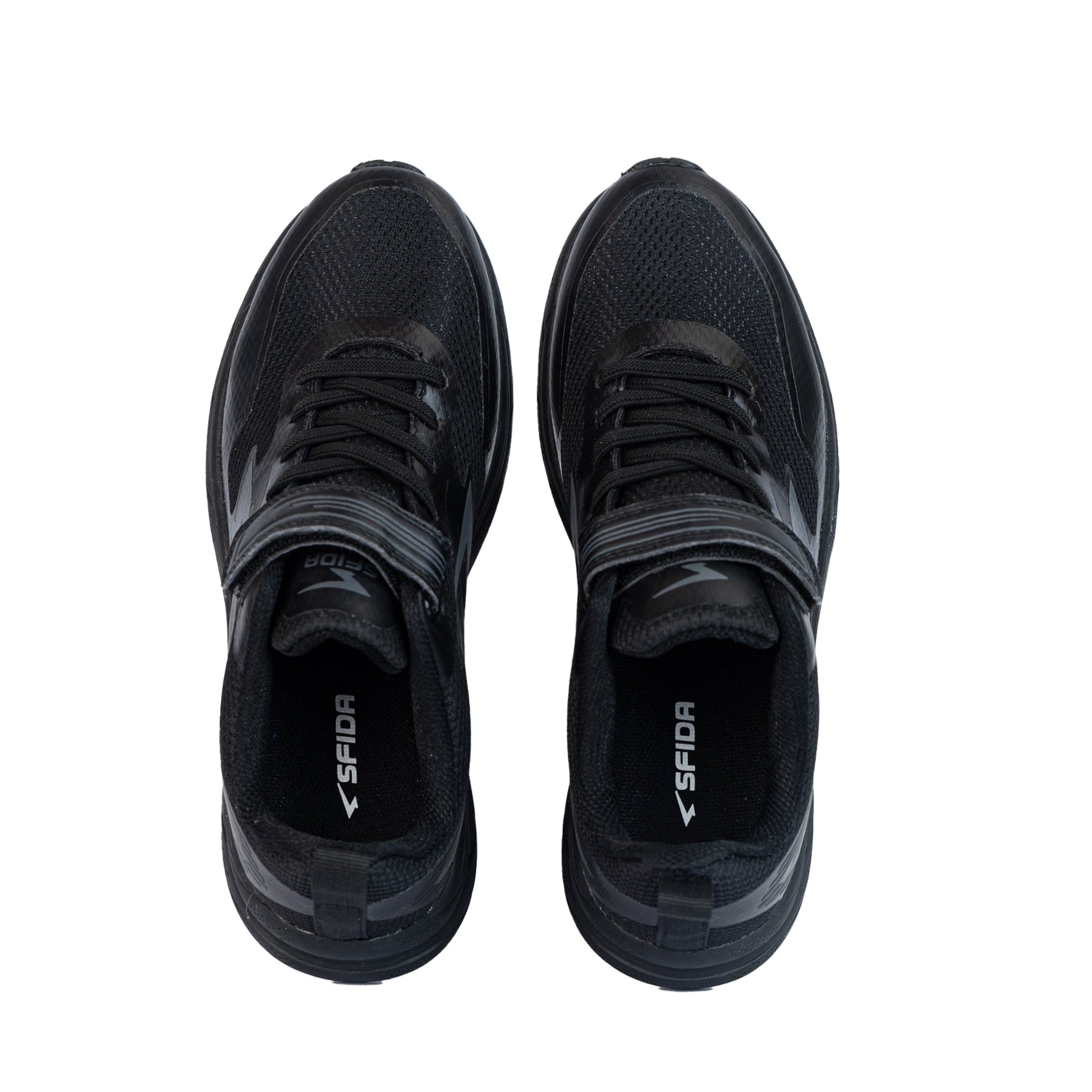 Vario Junior V Strap Runners - Black/Black-4