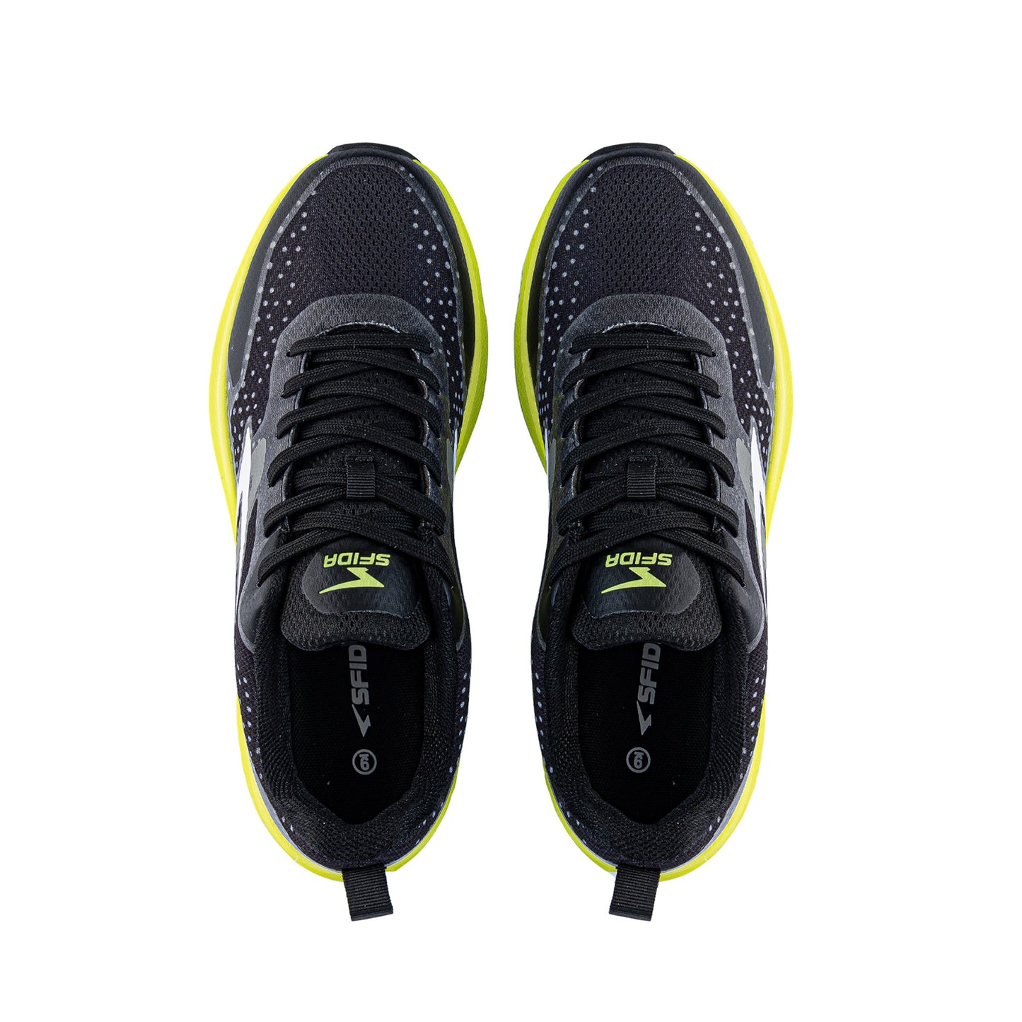 Vario Men's Runners - Black/Lime-1
