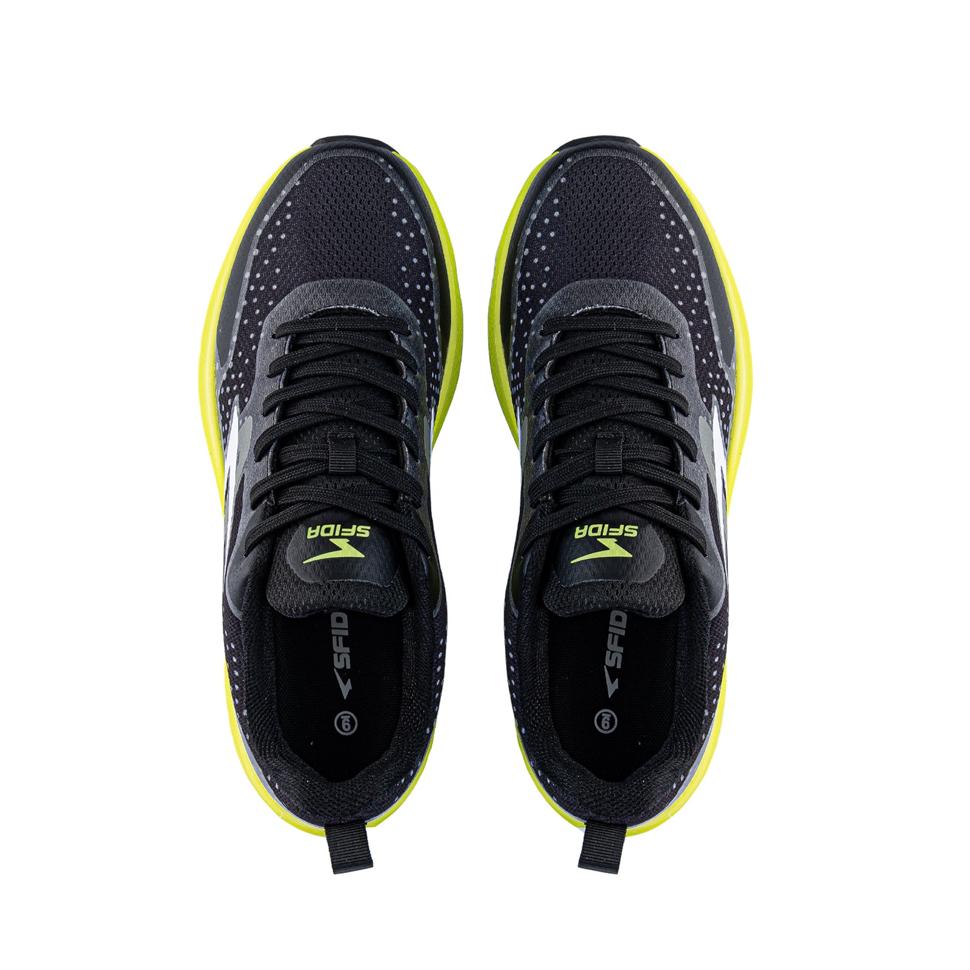 Vario Men's Runners - Black/Lime-1