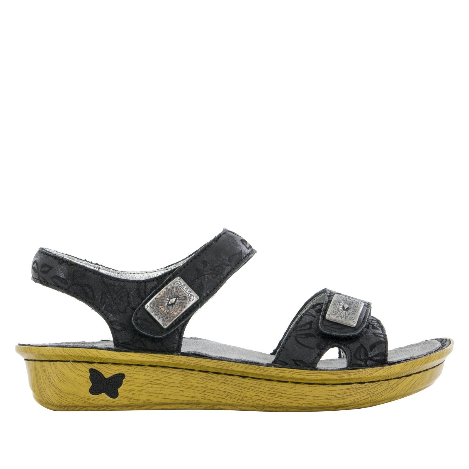 ALEGRIA Vienna Ankle Strap Sandals Shoes Womens - Morning Glory Black-3