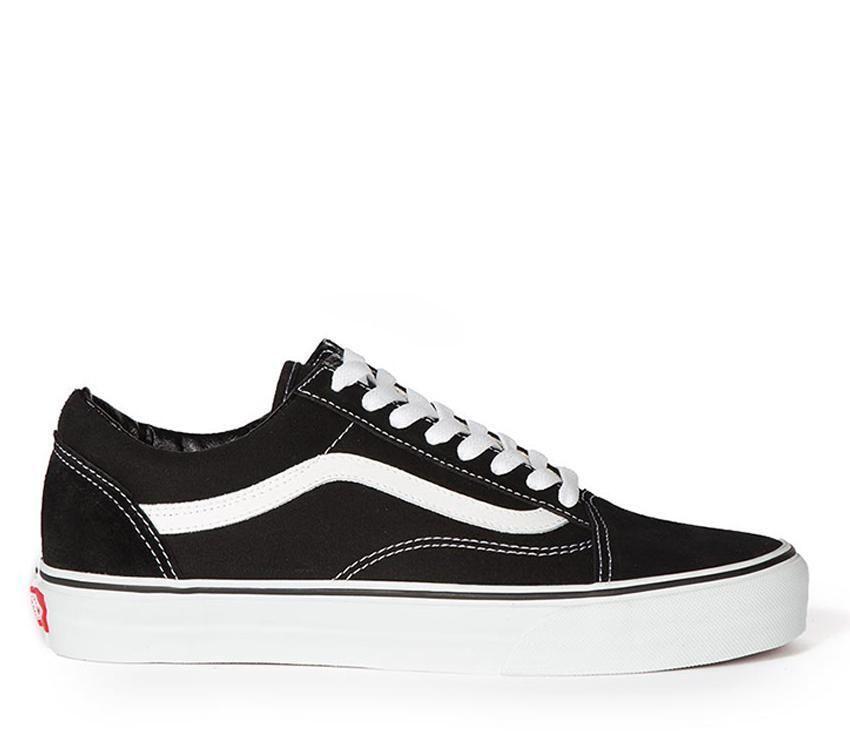 Vans Authentic Old Skool Shoes Sneakers Skateboard Casual  - Black-1