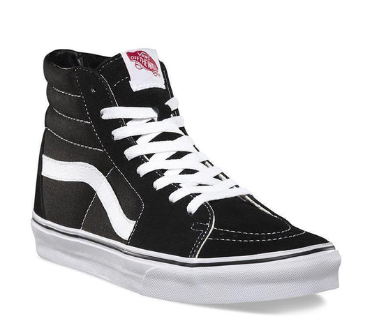 VANS SK8 Hi Casual Shoes High Top Canvas Skateboard Sneakers Old Skool - Black/White-10