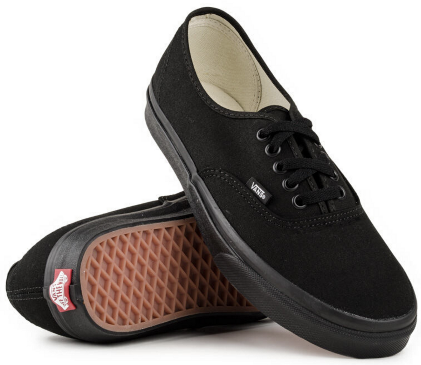 VANS Authentic Shoes Sneakers Classic Skateboard Sneakers Casual Skate Board - Black/Black-9