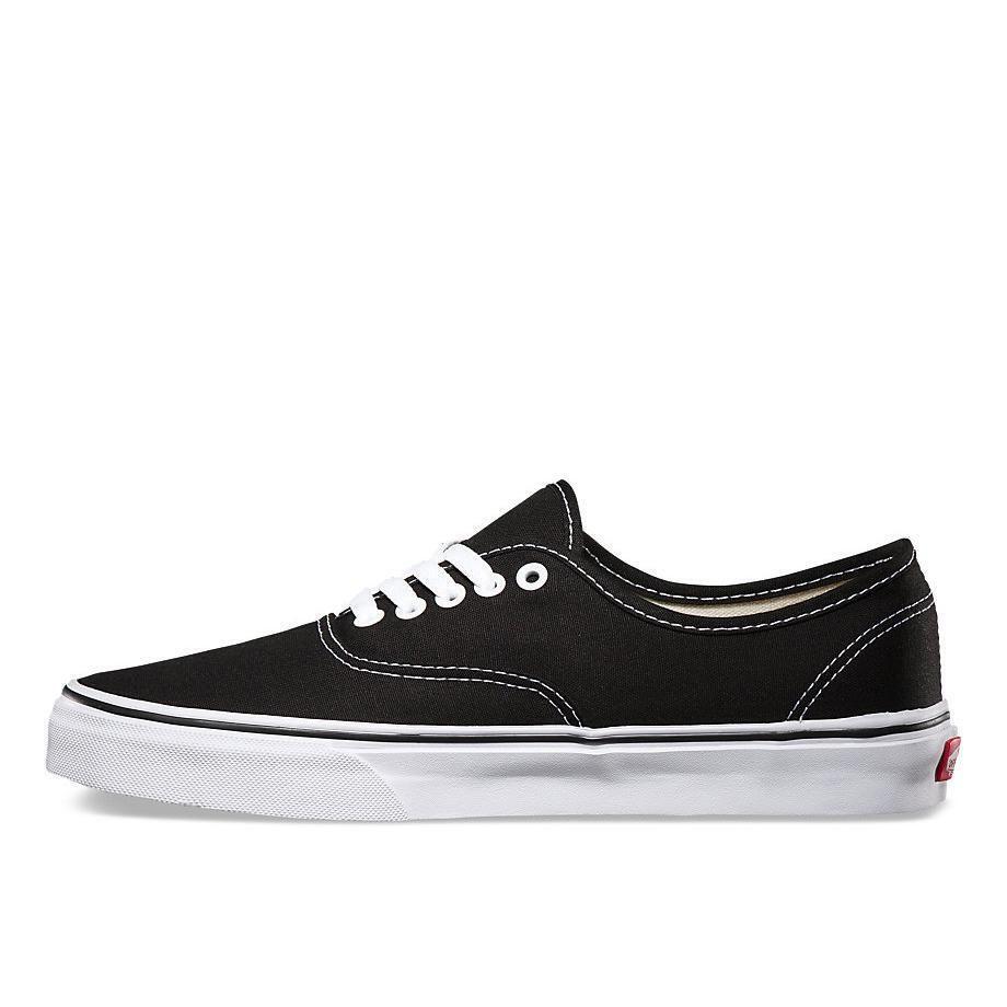 VANS Authentic Shoes Sneakers Classic Skateboard Sneakers Casual - Black/White-4