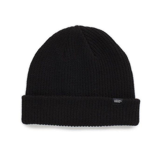 VANS Core Basics Beanie Warm Winter Knit Hat Ski Cap - Black-0