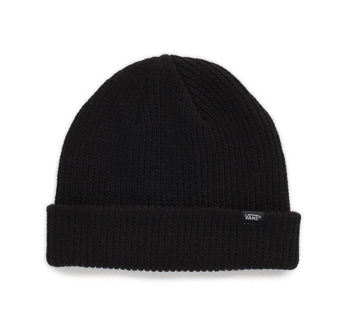 VANS Core Basics Beanie Warm Winter Knit Hat Ski Cap - Black-1