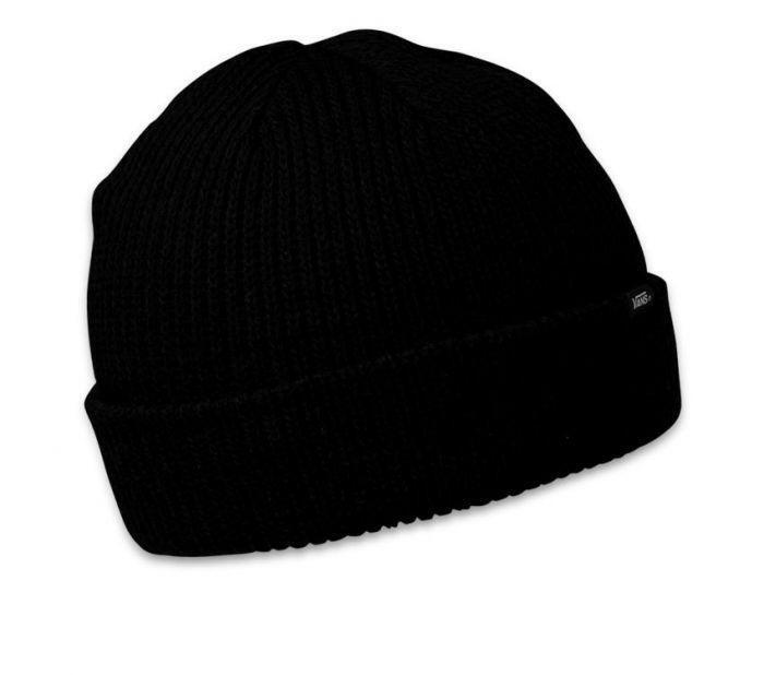 VANS Core Basics Beanie Warm Winter Knit Hat Ski Cap - Black-2