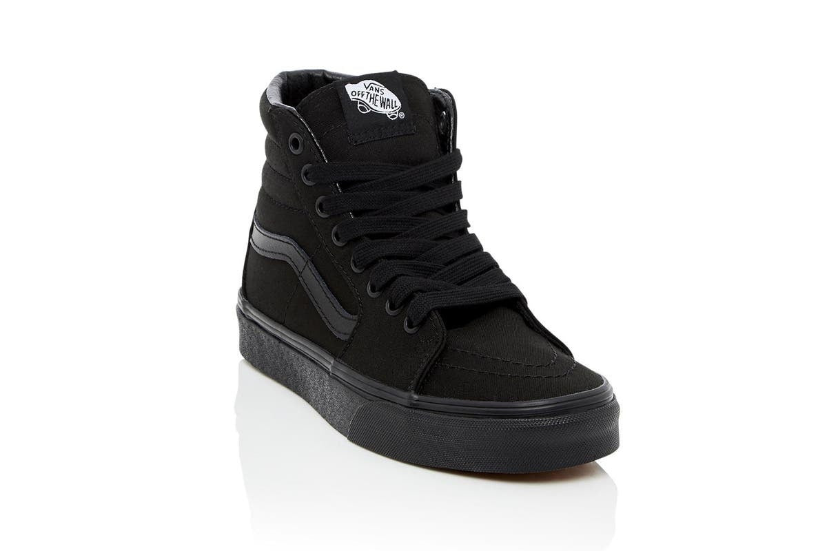Vans SK8 Hi High Top Sneakers Runners Shoes Skate - Black/Black-3