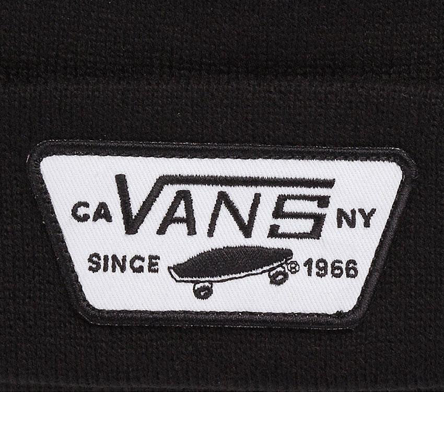 VANS Milford Beanie Warm Winter Knit Hat Ski Cap - Black-1
