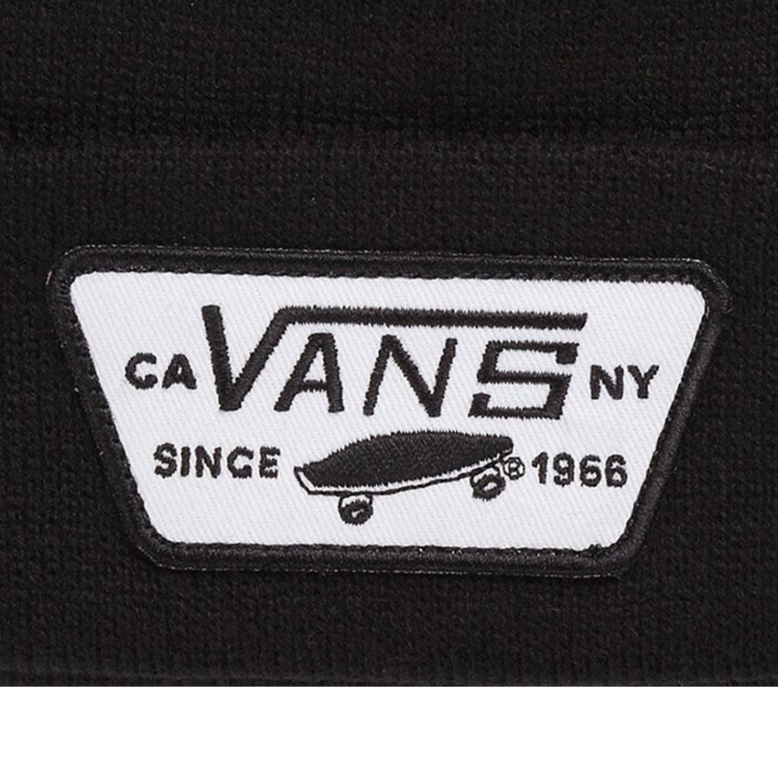 VANS Milford Beanie Warm Winter Knit Hat Ski Cap - Black-1