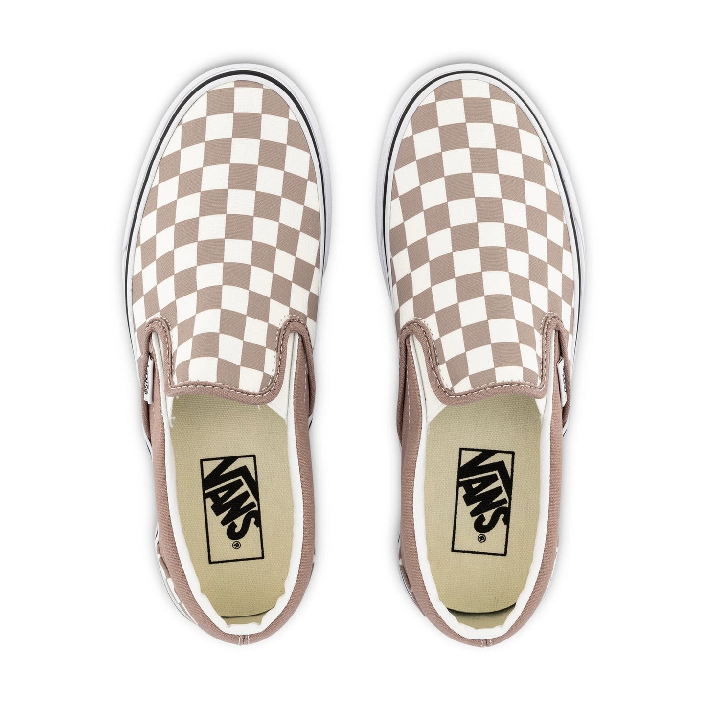 Vans Classic Slip On Canvas Sneaker Shoes Chess Check - Etherea/True White-3