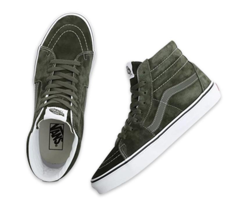 Vans Mens SK8-HI Pig Suede Shoes Sneakers-3