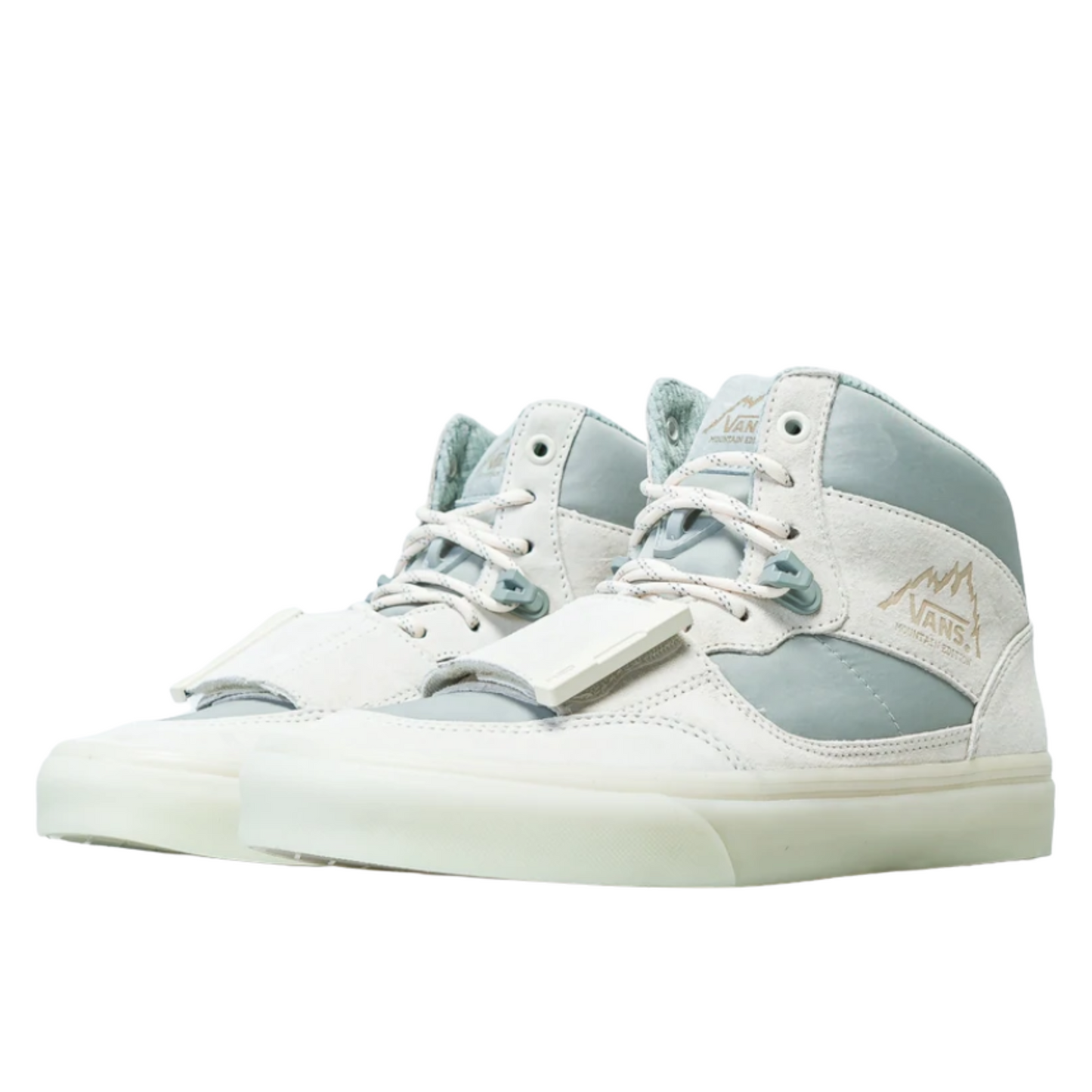 Vans Canvas High Top Shoes Sneakers Boots C2H4 - White/Sky-12