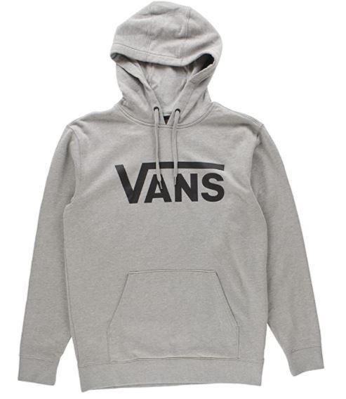 VANS Mens MN Classic PO Hoodie II Jacket - Grey (Cement Heatherblack Ady)-1