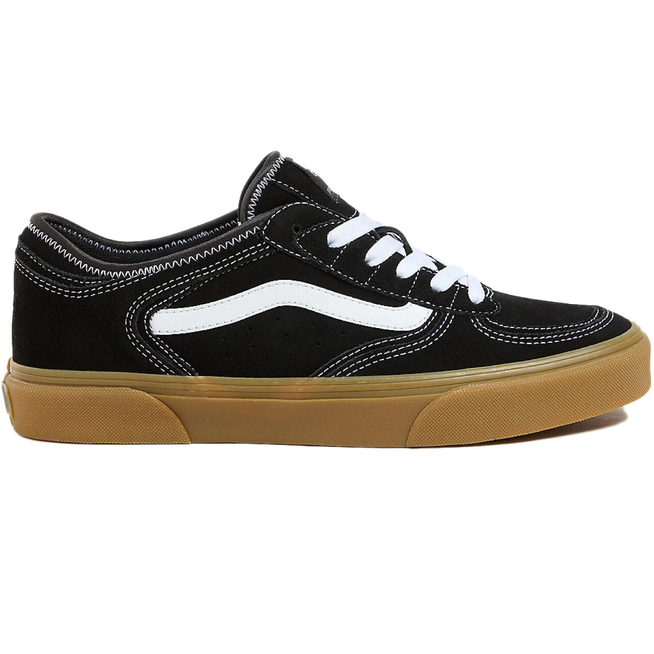 Vans Rowley Classic Shoes in Black/White/Gum-1