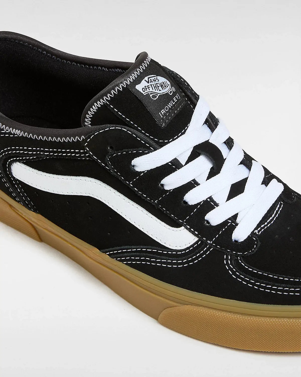 Vans Rowley Classic Shoes in Black/White/Gum-3